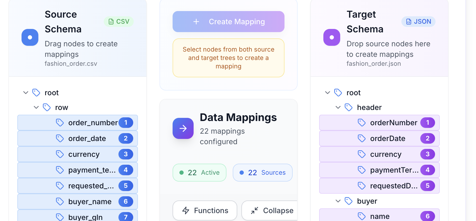 Visual Mapping Interface